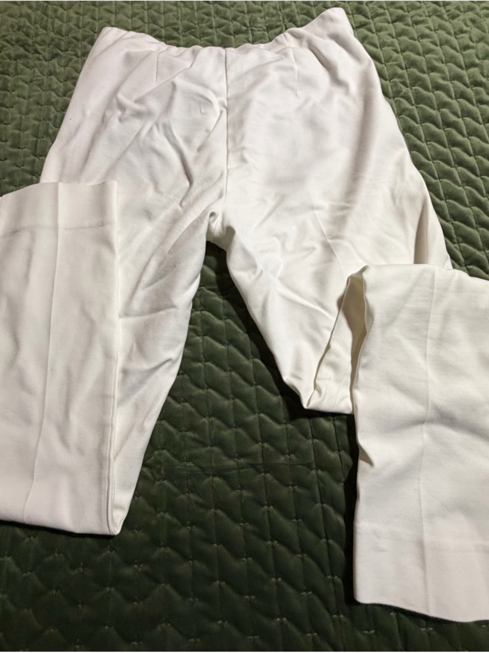 J. Jill Essential Cotton Stretch white pants‎ pull on size 4 pockets - Picture 8 of 13